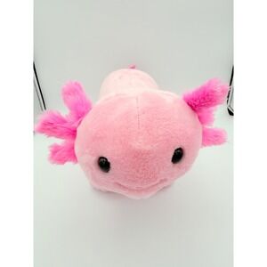 Build-A-Bear Workshop Pink Axolotl Plush Stuffed Animal Salamander B-A-B Logo